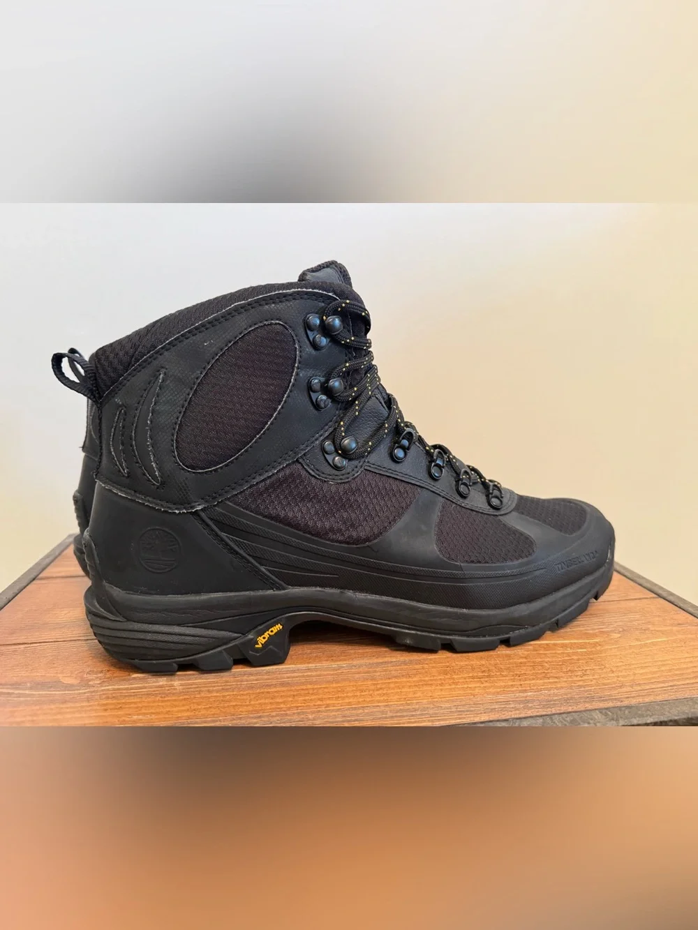 Timberland Vibram Black Men's Rugged Hiking/Work Boots